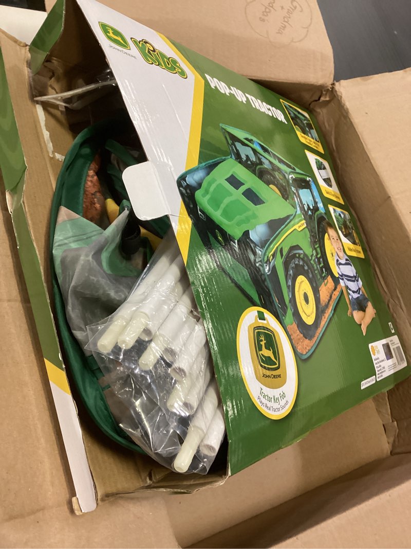 Condition photo showing As Is for 5Pcs Tractor Balloons, Green Tractor Birthday Number Mylar Foil Balloon Farm Theme Birthday Party Supplies Decor