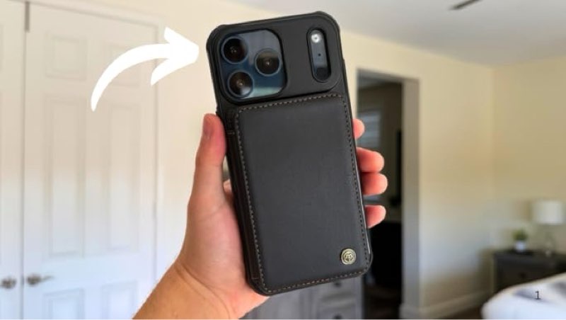 vinich for iphone 17 wallet case with card holder, rfid blocking credit slots kickstand shockproof phone cover fit for iphone 17 6.3" black