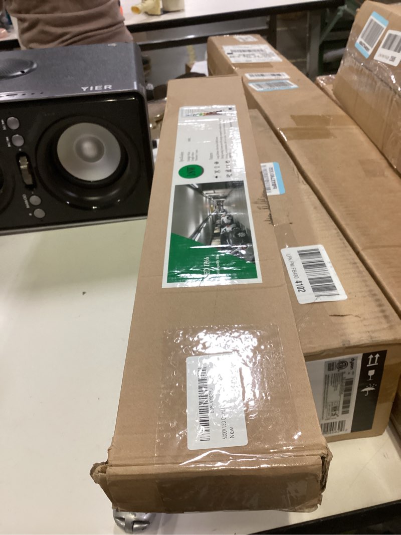 Condition photo showing New/Like New for KUKUMAO 5000K Plug-in LED Tube Light Fixture, 18W Linkable Cabinet Light for Garage, Kitchen, Bathroom, Closet, Office - 2Ft, Triproof, White White 2 FT