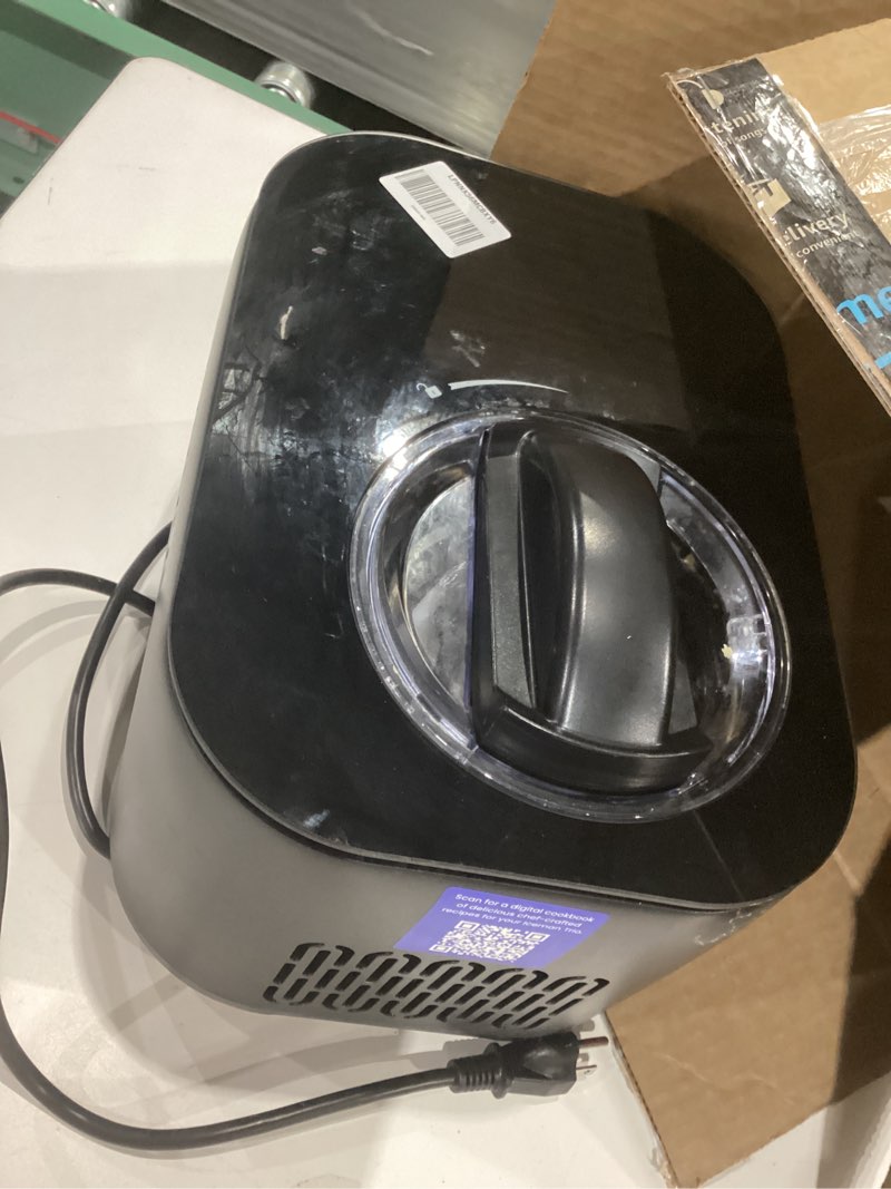 Condition photo showing Good Condition for iceman by chefman ice cream maker, no pre-freezing with built-in compressor, makes ice cream, froyo, sorbet, sherbet, italian ice, frozen yogurt, digital display w/ 3 presets, 2 pint inserts included
