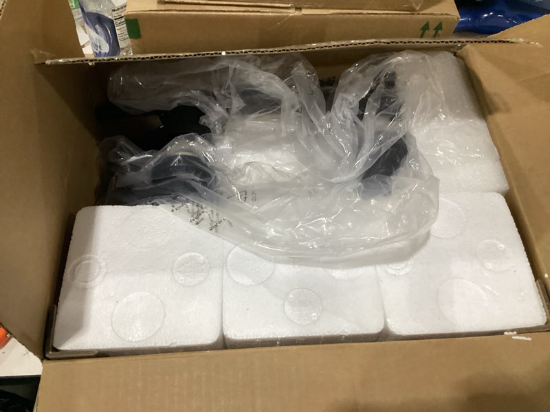 Condition photo showing Good Condition for unicozin bathroom light fixtures, 4 light vanity lights for bathroom, black wall lamp with clear glass for mirror, living room, hallway, cabinet, e26 base black 4 light