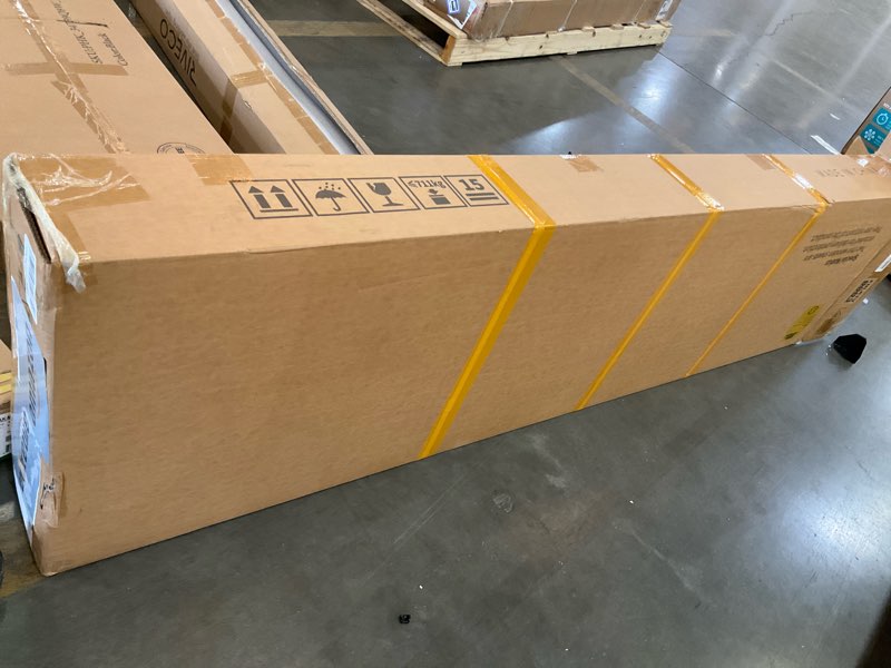 Condition photo showing As Is for yitahome tv stand for 75/80 inch tv, entertainment center, tv cabinet with drawers and power outlet, black tv console for living room furniture (70 inch lenght 30 inch high) | with drawers, power outlet, furniture black without fireplace