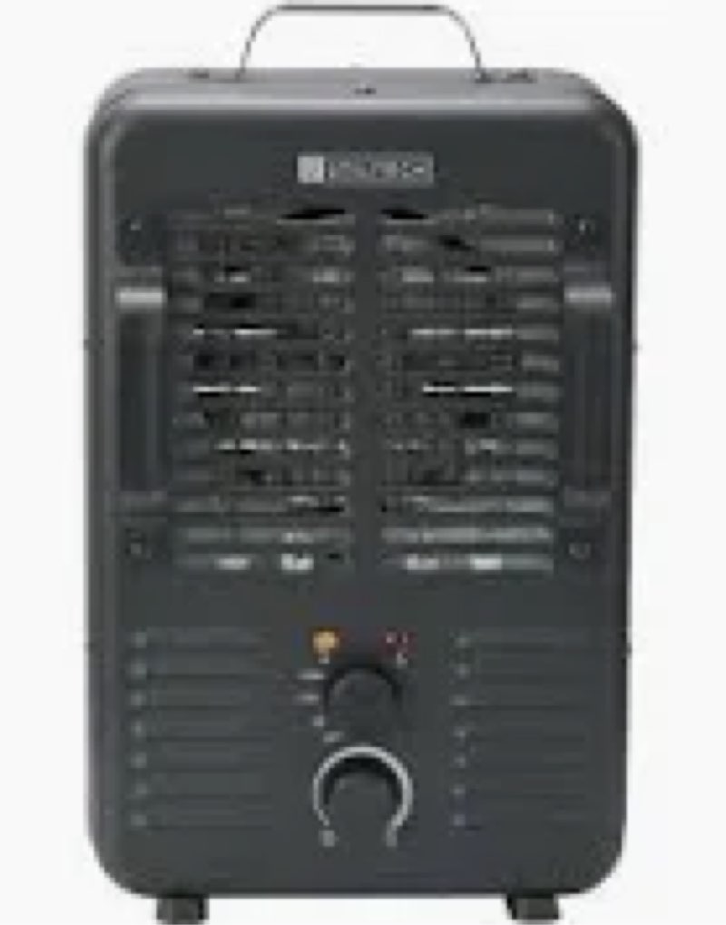 utilitech utility fan heater with adjustable thermostat 4969015