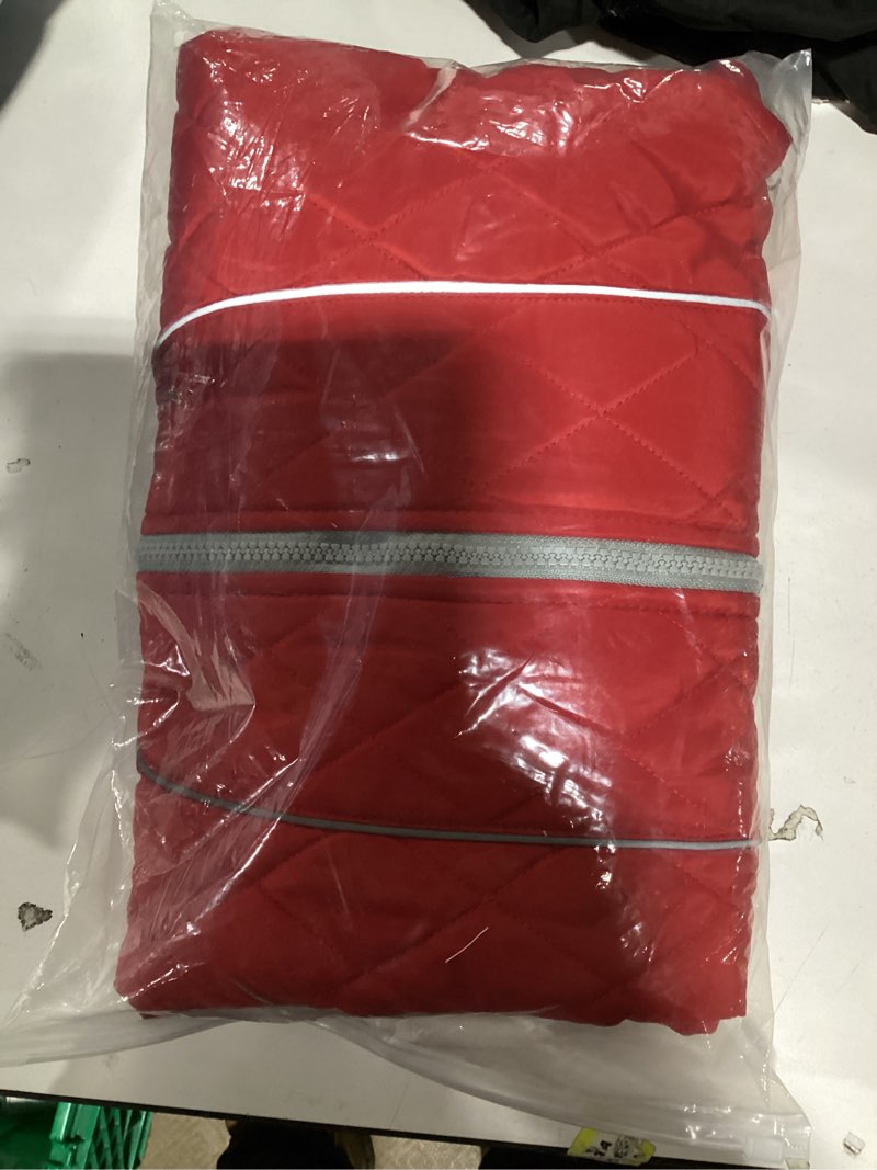 Condition photo showing New/Like New for AOFITEE Coat for Extra Large Dogs, Warm Turtleneck Dog Winter Jacket with Back Zipper, Waterproof Dog Puffer Jacket for Large Dogs, XL Pet Coat Warm Snowsuit for Corgi, Border Collie, Beagle X-Large Red