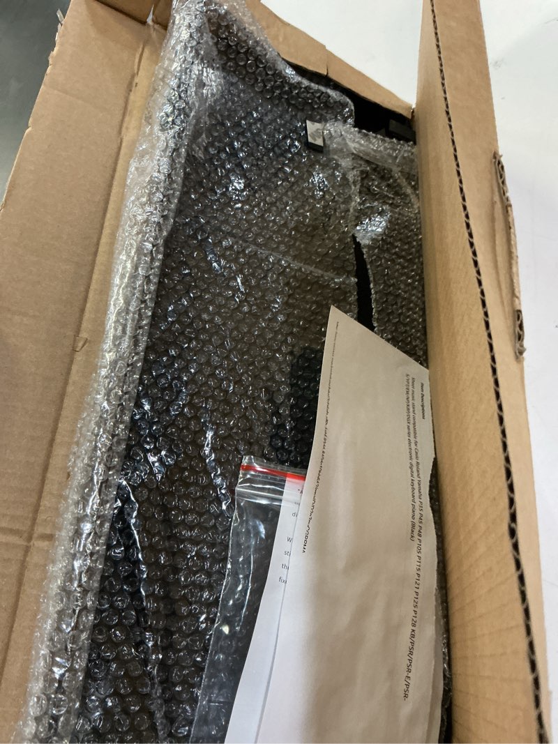 Condition photo showing Good Condition for Sheet music stand compatible for Casio Roland Yamaha P35 P45 P48 P105 P115 P121 P125 P128 KB/PSR/PSR-E/PSR-S/YPT/EW/NP/KBP/DGX series electronic digital keyboard piano (Black)