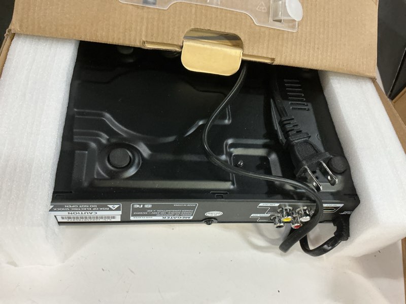 Condition photo showing Good Condition for megatek region-free hdmi dvd player for tv, compact cd/dvd player for smart tv, usb port, plays all region dvds & multi formats, metal housing, hdmi/rca cables & remote included