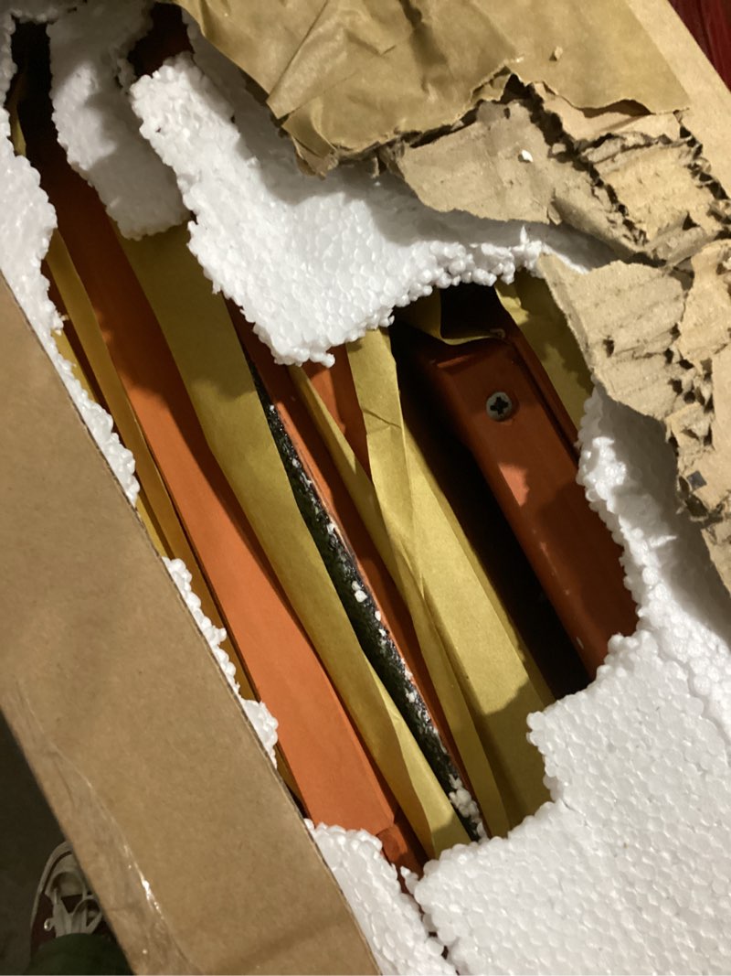 Condition photo showing Good Condition for Large Wooden Chicken Coop Outdoor Duck House & 2 Wooden Eggs Run Cage Nesting Box Waterproof Asphalt Roof Ramp Removable Tray Wire Fence Poultry Pet Hutch for Backyard Small Animal 79" Orange