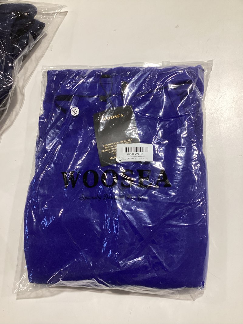 Condition photo showing New/Like New for WOOSEA Womens Cocktail Prom Dress Sleeveless Halter Neck Evening Party Short Homecoming Dresses Royal Blue XL