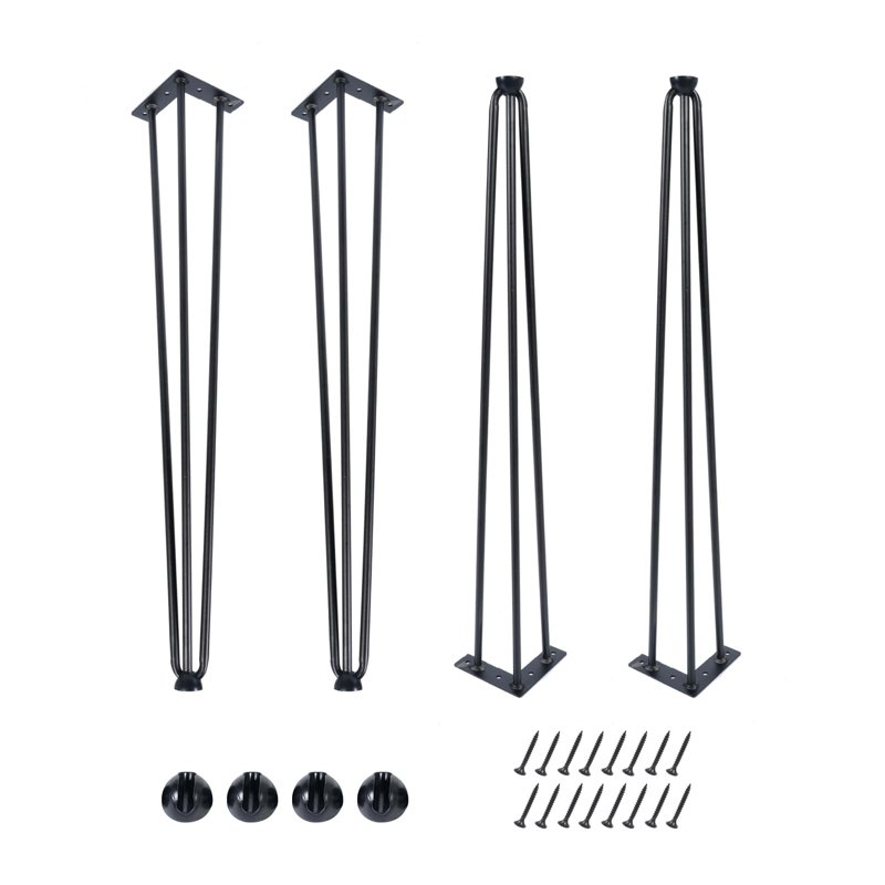 ManyiHome 18Inch Hairpin Table Legs Black Set of 4