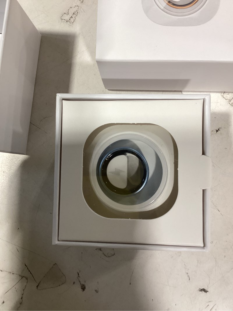 Condition photo showing New/Like New for smart ring for women & men, health tracker ring with heart rate, blood oxygen,blood pressure, ip68 waterproof fitness ring, sleep tracker for iphone and android, no app fee (blue, 8#) blue 8#