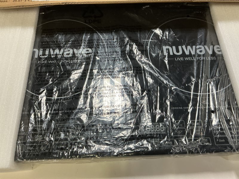 Condition photo showing Good Condition for Nuwave PIC Double, Portable, Powerful 1800W with 2 Large 8” Heating Coils, Independent Controls, 94 Temp Settings from 100°F to 575°F in 5°F Increments, 11.5” Shatter-Proof Ceramic Glass Surface
