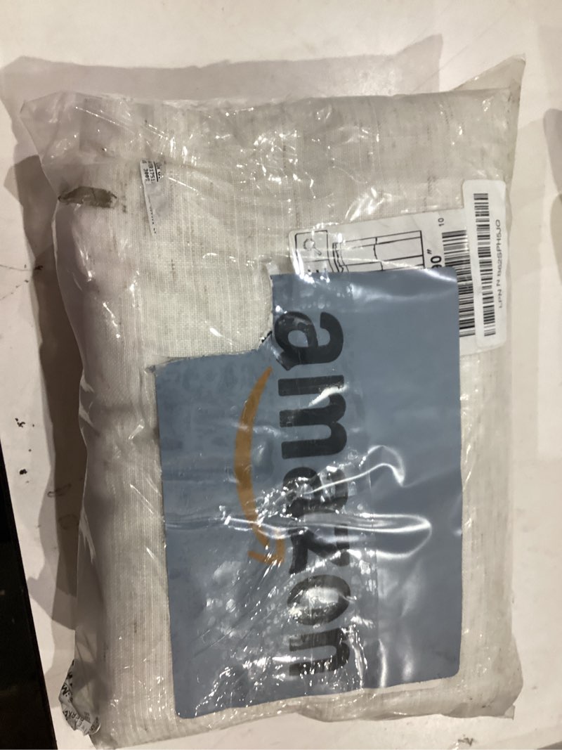 Condition photo showing Good Condition for RYB HOME Ivory Sheer Curtains for Living Room, Linen Blend Filter Sunlight Glare Vertical Luxury for Bedroom Dining Office Window, Rod Pocket & Back Tab, W52 x L90, 2 Panels 52"W x 90"L (Pack of 2) Ivory