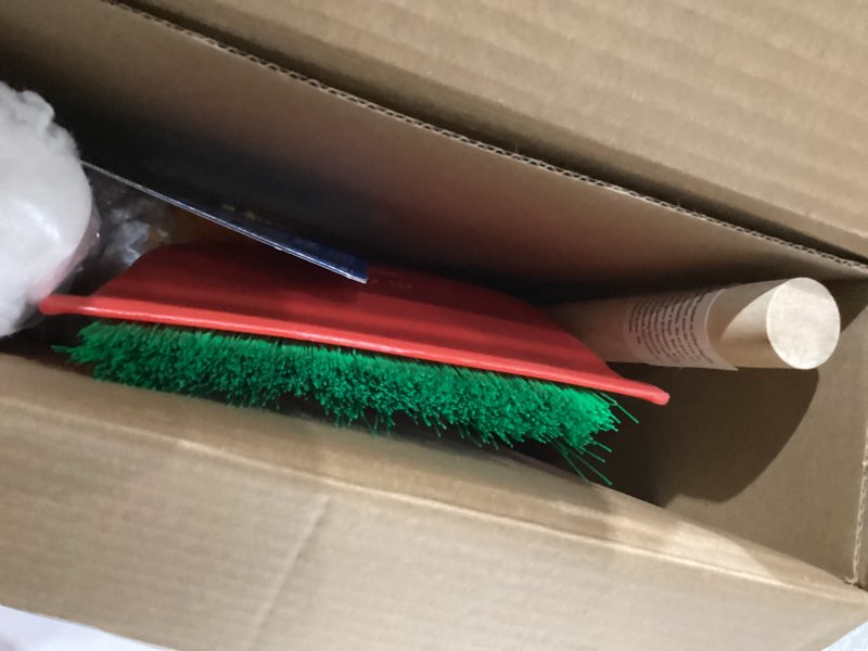 Condition photo showing Good Condition for Melissa & Doug Dust Sweep Mop 6-Piece Pretend Play Set, Toddler Toy Cleaning, Pretend Play Home Cleaning, Kids Broom and Mop Set for Ages 3+