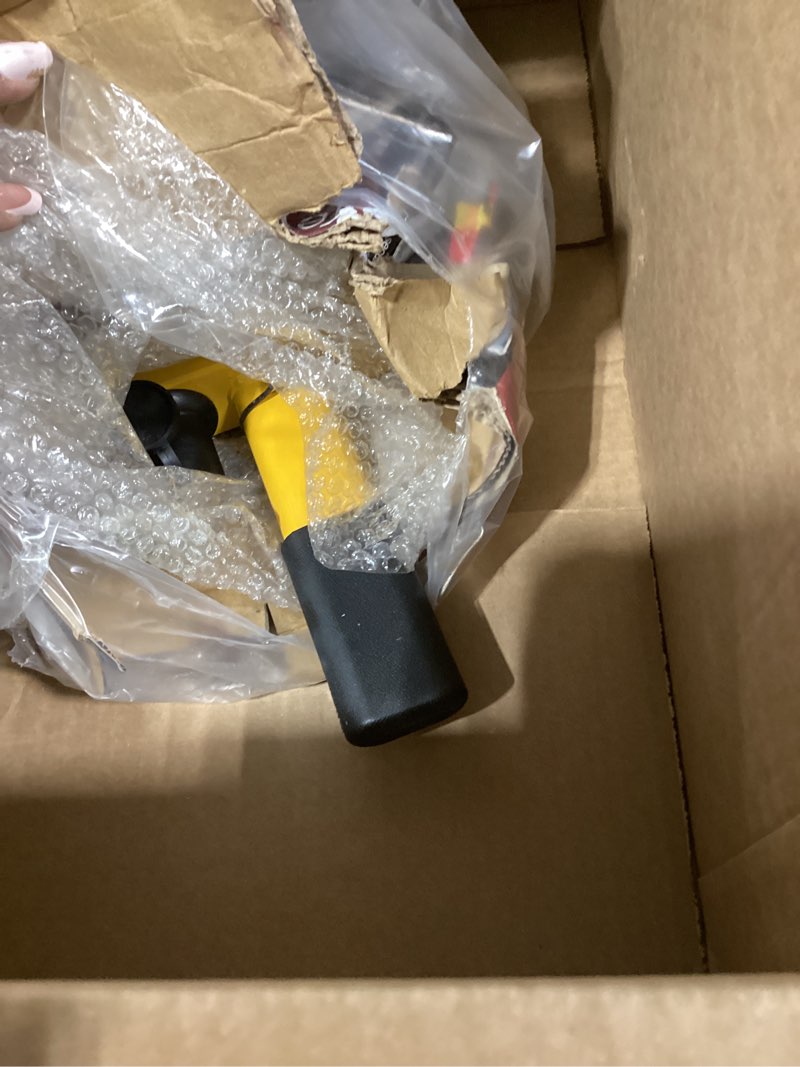 Condition photo showing Good Condition for tevlaphee universal wheel lock heavy duty security trailer wheel lock anti theft wheel locks for cars suv camper motorcycle trailer great deterrent bright color with 3 keys (red-yellow) black-yellow
