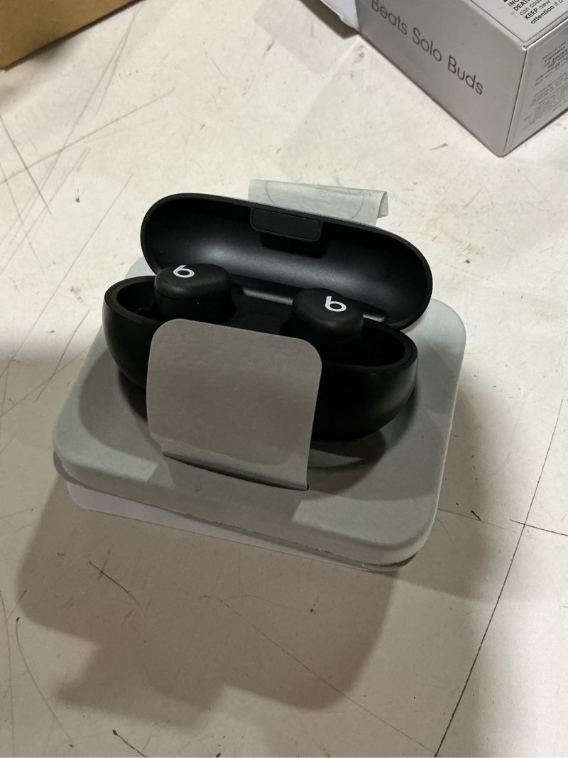 Condition photo showing Good Condition for beats solo buds - wireless bluetooth earbuds | 18 hours of battery life | apple & android compatibility | built-in microphone - matte black matte black solo buds