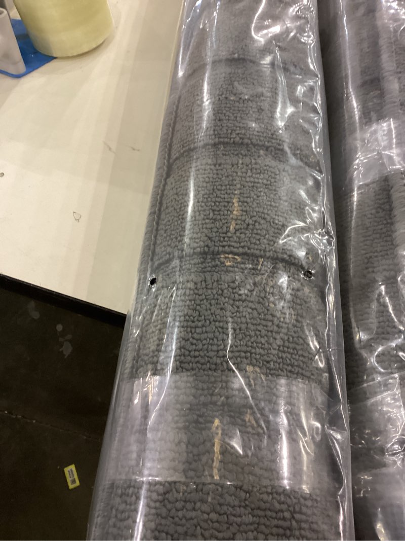 color&geometry large door mat indoor entrance 36"x59" non slip dirt trapper, absorbent doormat, wash