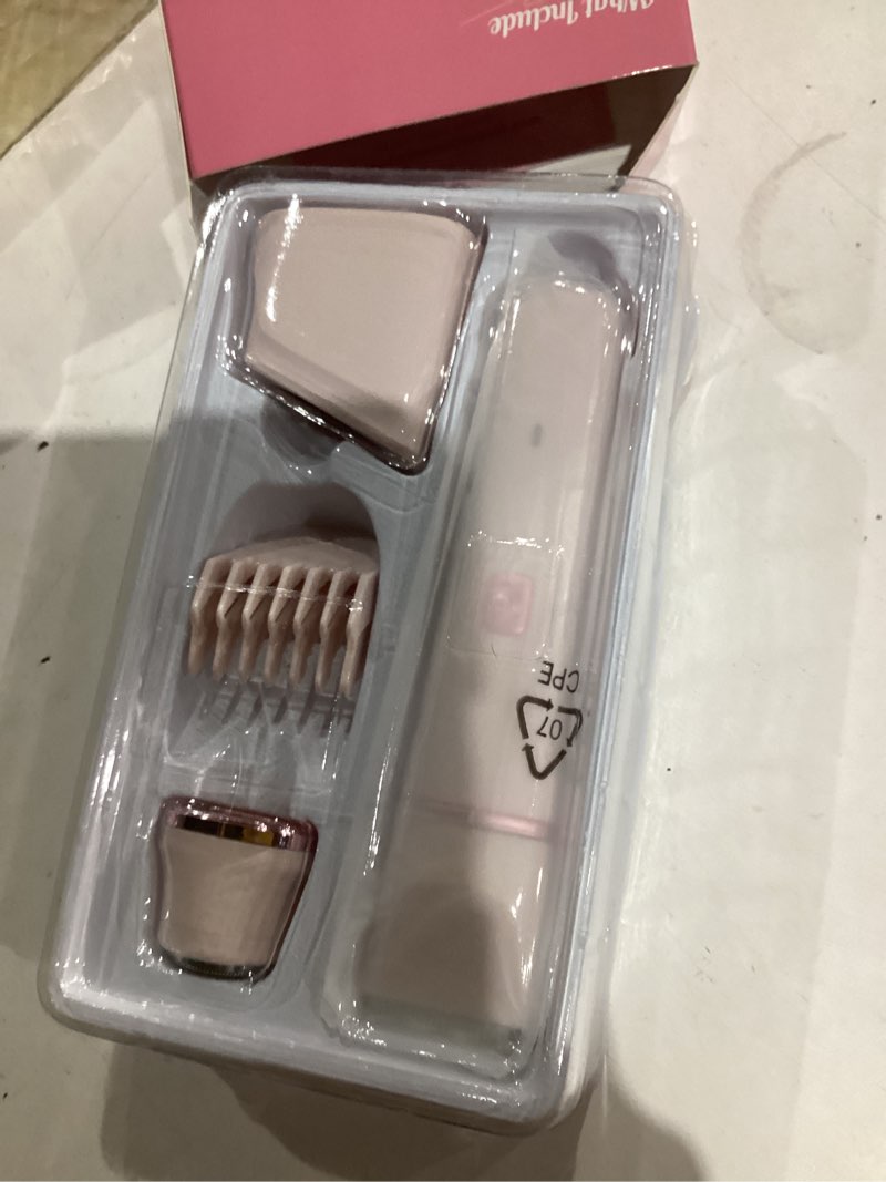Condition photo showing Good Condition for Bikini Trimmer for Women - Painless Electric Razors for Silk Skin,Cordless Body Shaver for Trip,Replaceable Lady Facial Razor, IPX7 Waterproof&Easy Cleaning, Ceramic Blade, Gifts for Her Pink