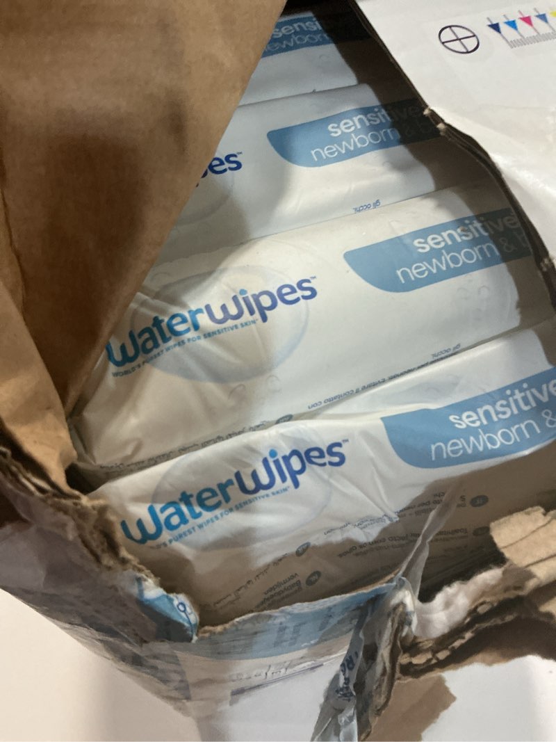 Condition photo showing New/Like New for WaterWipes Sensitive+ Newborn & Baby Wipes, 3-In-1 Cleans, Cares, Protects, 99.9% Water, Unscented & Hypoallergenic, 720 Count (12 Packs) 60 Count (Pack of 12)