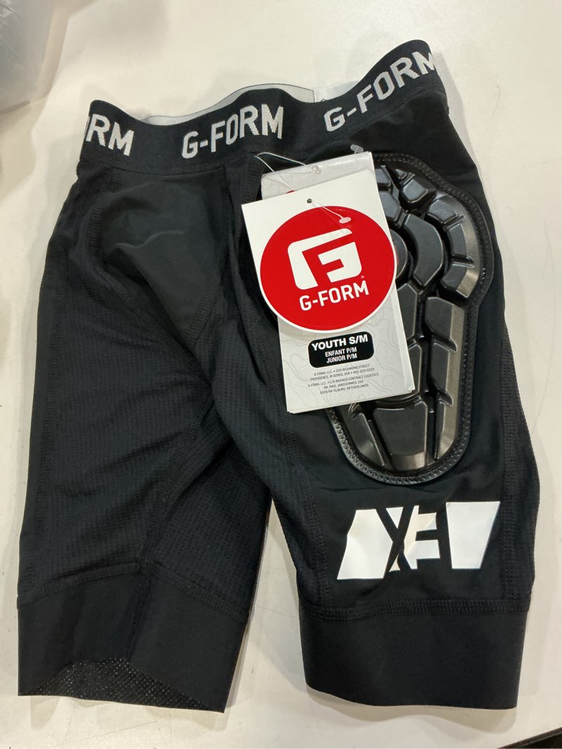 Condition photo showing New/Like New for g-form youth pro-x3 liner bike shorts, small/medium