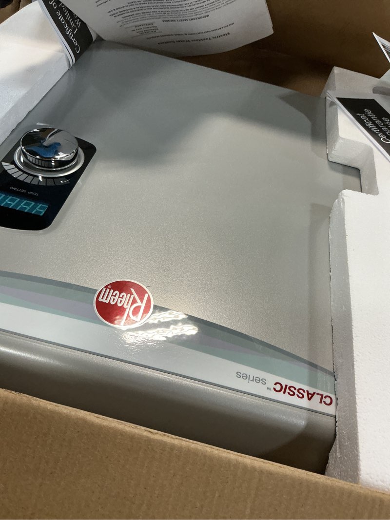 Condition photo showing Good Condition for rheem rtex-24 24kw 240v electric tankless water heater, gray whole home, 24 kw