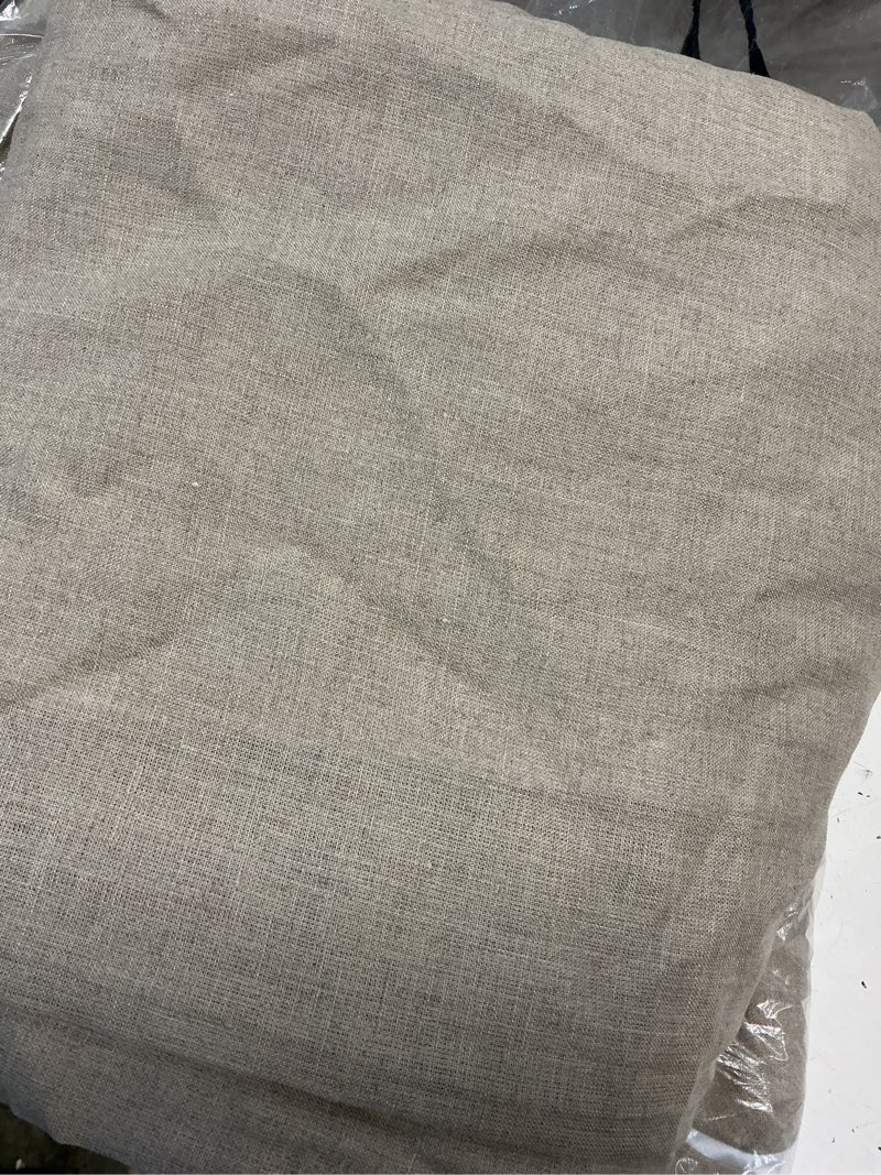 Condition photo showing Good Condition for quince european linen room darkening curtain - single panel flax 48in 96