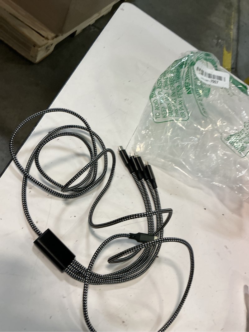 Condition photo showing As Is for good value all-over charging cable 2a