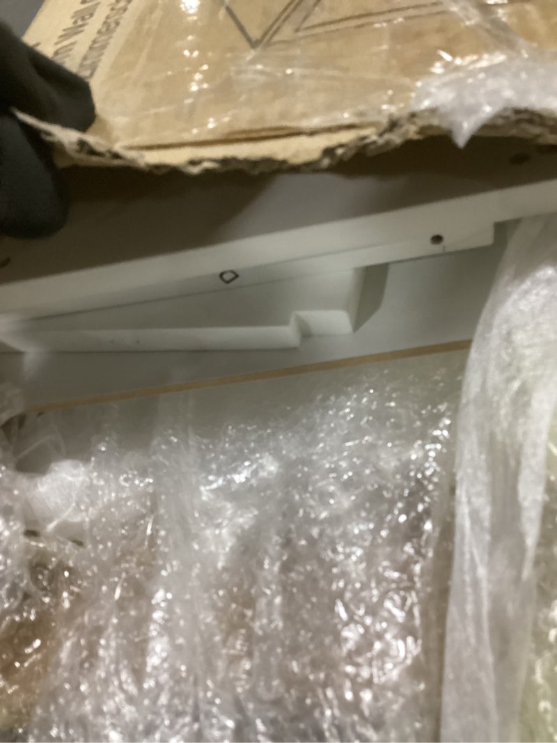 Condition photo showing item condition for HITNET Bathroom Wall Cabinet, Medicine Cabinet Over The Toilet, Bamboo Hanging Storage Organizer with 2 Doors and Adjustable Shelf for Kitchen, Living Room, Natural