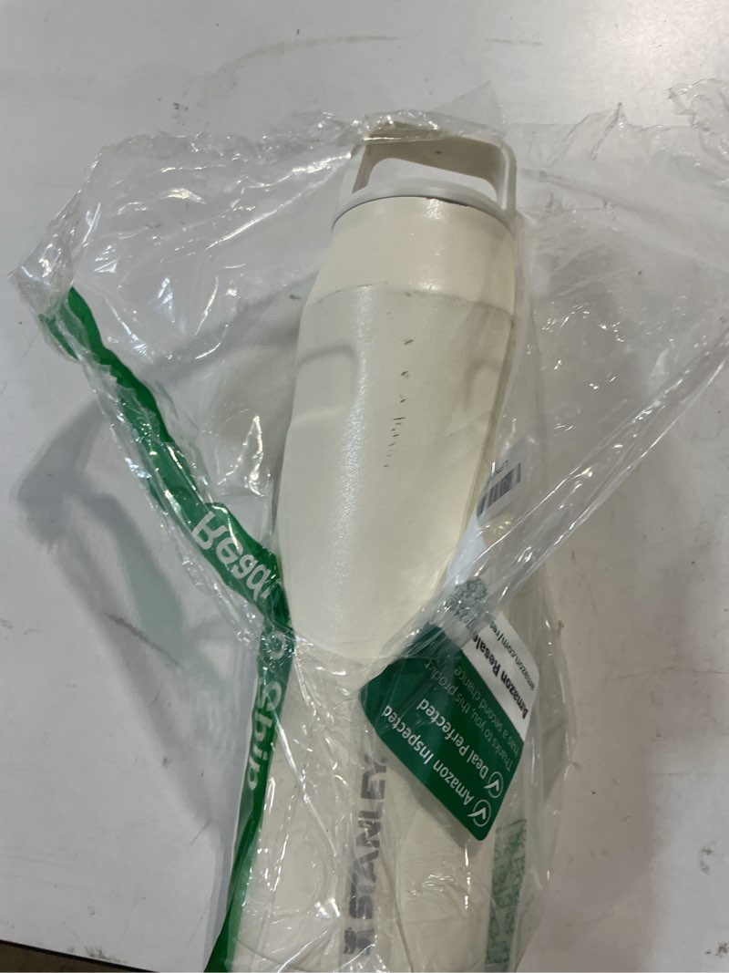 Condition photo showing Good Condition for stanley iceflow cap and carry water bottle | wide mouth twist lid | lightweight & leakproof for travel & sports | insulated stainless steel | bpa-free cream glimmer 36 oz