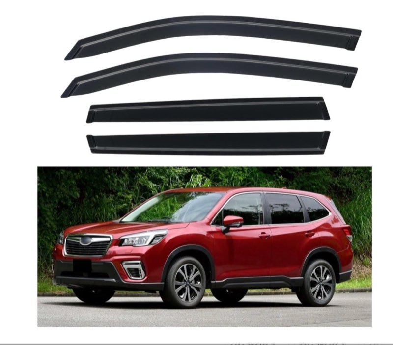 deejecsun in-channel window rain guards intended for subaru forester 2019-2024 extra durable side wi