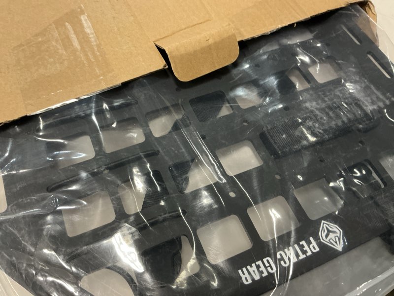 Condition photo showing New/Like New for PETAC GEAR Tactical Car Seat Back Organizer | Rigid Molle Panels for Vehicles | Truck Mount Rack Panel for Tactical Gear Accessories. (Black-2Count)