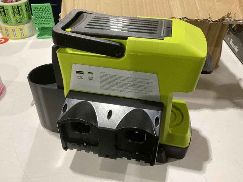 Condition photo showing As Is for nottested  missing batteries taingwei cordless coffee maker for ryobi 18v battery, portable drip coffee maker with electric coffe