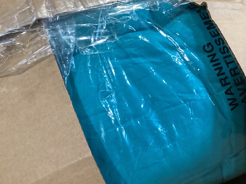 Condition photo showing Good Condition for 3 seat 57 inches outdoor porch swing cushions,water-resistant tufted patio swing replacement cushions teal 57x19 inch