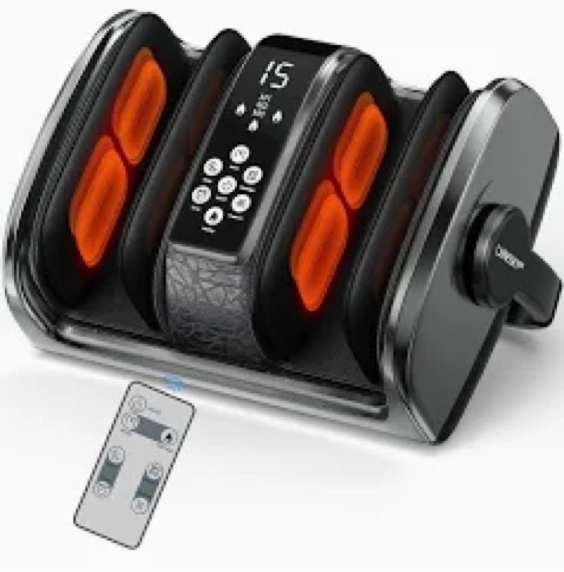 CARESKYpro FSA Eligible HSA Items, Shiatsu Foot Massager for Neuropathy and Pain Relief, 3 Heat Ther