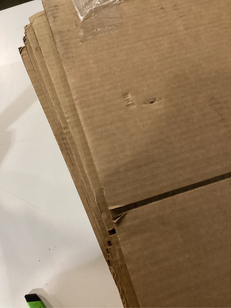 Condition photo showing As Is for amazon basics cardboard moving boxes for packing and shipping, small size, 16" x 10" x 10", brown, 15-pack small, 15-pack