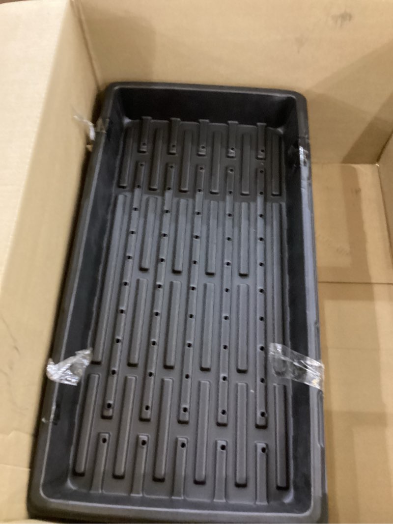 Condition photo showing Good Condition for 18-Pack 1020 Seedling Trays with Holes - Extra Strength Heavy Duty,10" x 20", Reusable 1020 Nursery Trays for Seed Germination, Plant Propagation, Garden Seed Starter and Microgreens 1020 - 18 Pack With Holes