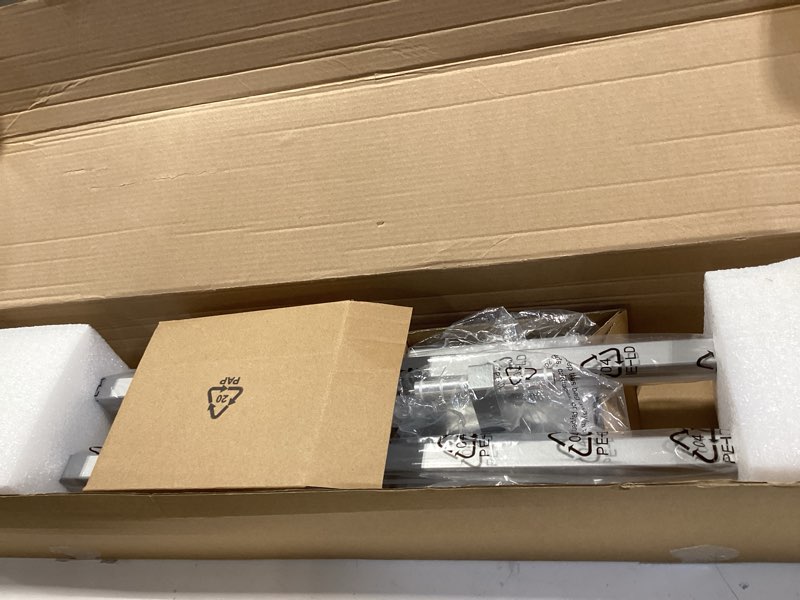 Condition photo showing Good Condition for ensenior modern bathroom vanity light 48 inch, built-in dimmer, 28w dimmable 5cct led light fixture over mirror, baked-on matte grey vanity lights for mirror cabinets bedroom - fcc & etl certificated 48 inch matte grey