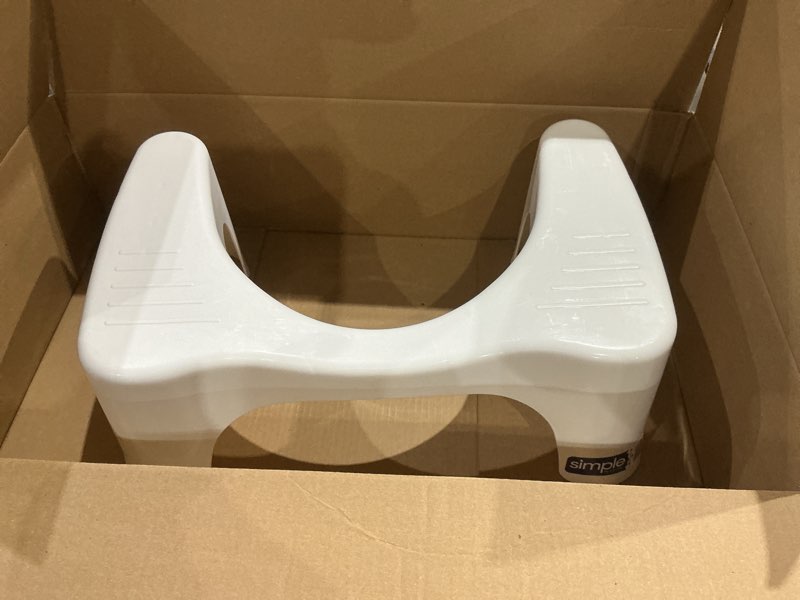 Condition photo showing Good Condition for squatty potty simple curve bathroom toilet stool 7" white