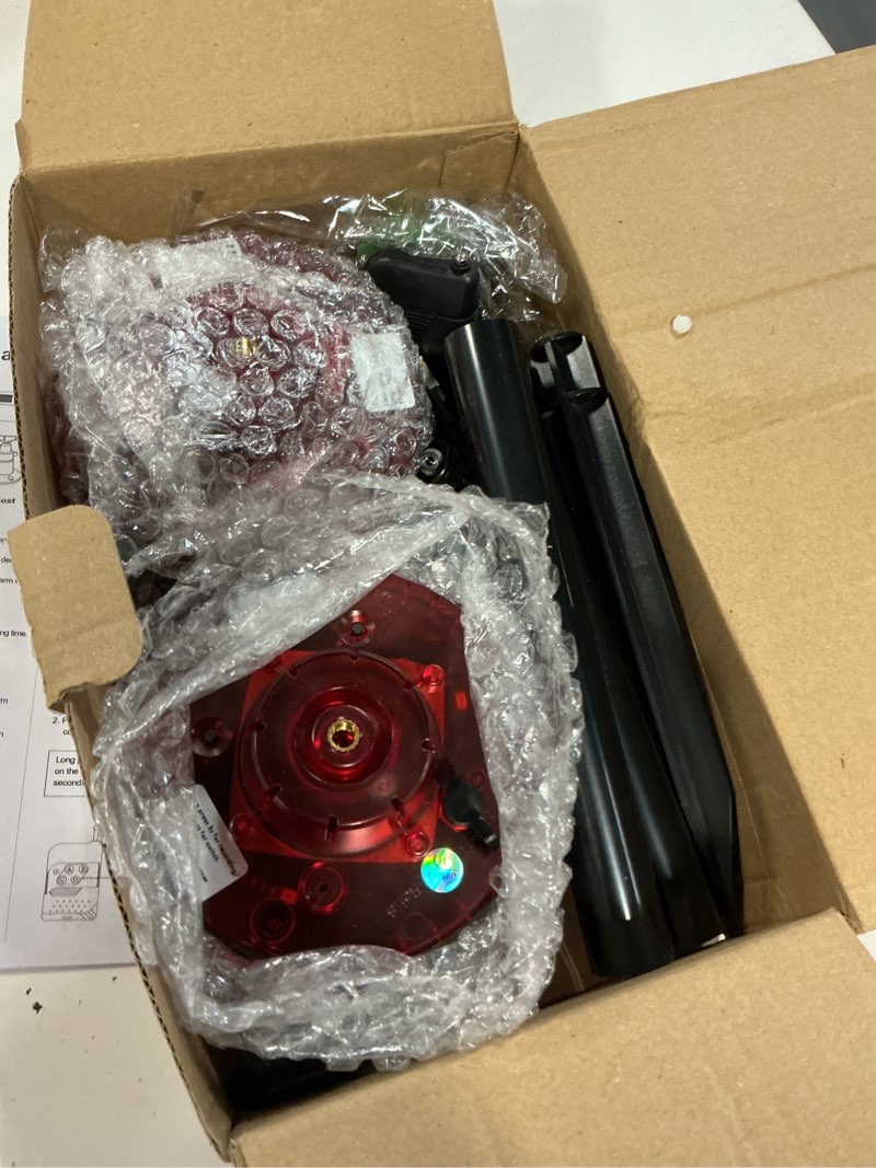 Condition photo showing Good Condition for qualirey 2 pack solar outdoor motion sensor alarm-dog barking&gunshot sound support recording animal deterrent for home security, 13 kinds of sounds (red) red 2