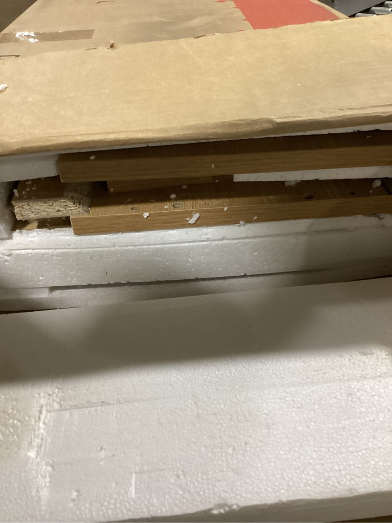 Condition photo showing Good Condition for FiveWillowise Fluted Bathroom Wall Cabinet, Small Medicine Wall Cabinet with Doors and Adjustable Shelves, Kitchen Wall Mounted Storage Cabinet, Floating Space Saver Over Toilet, Natural Fluted Oak 10"D × 23.62"W × 23.62"H