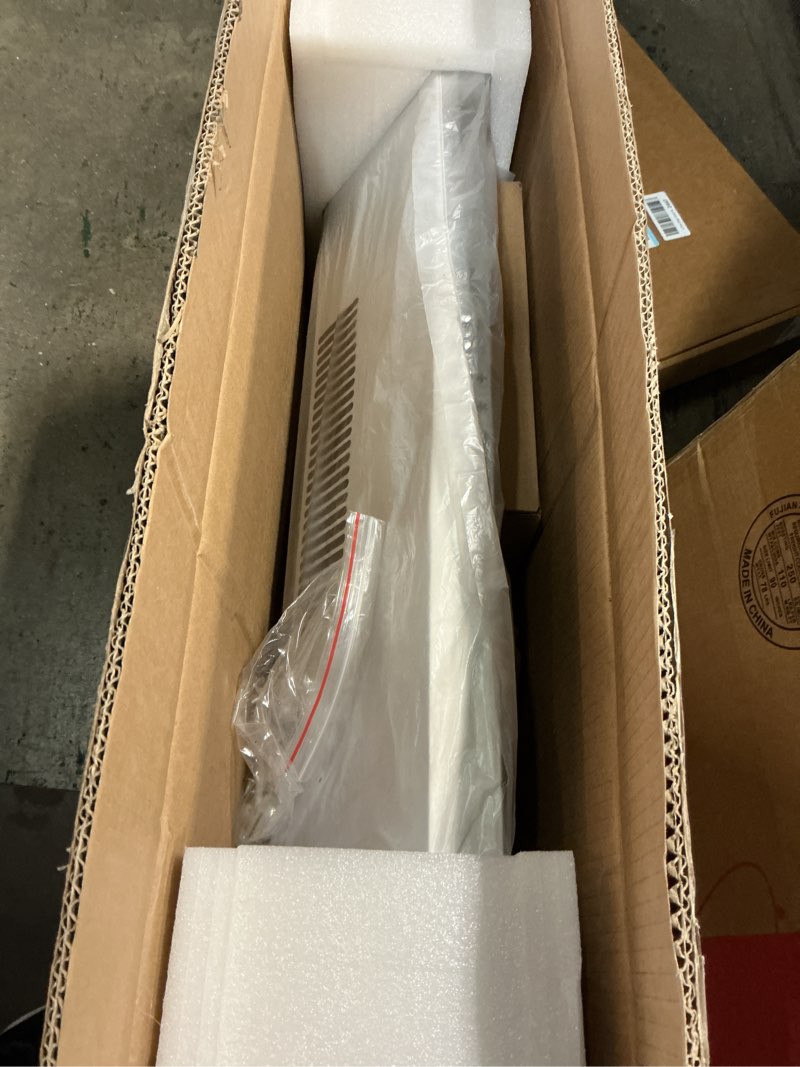 Condition photo showing Good Condition for 30 inch under cabinet range hood - 600 cfm ducted/ductless convertible kitchen vent hood, stainless steel, 3 speed with baffle filters & 2 led lights brushed finish