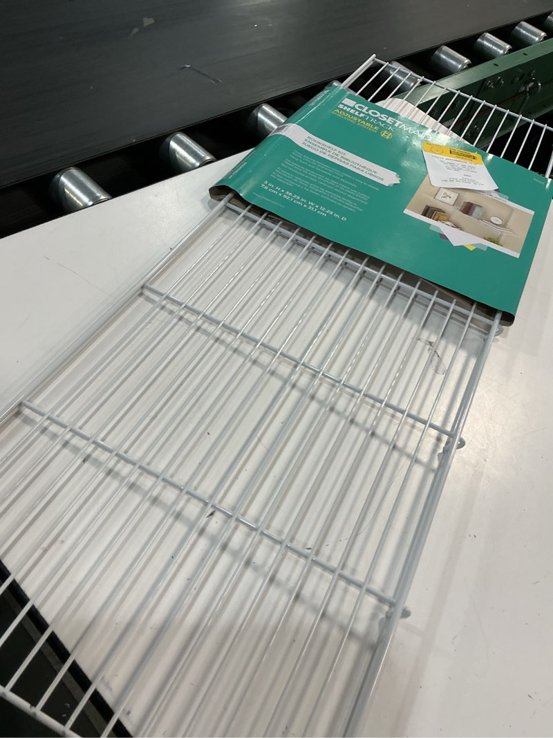 Condition photo showing Good Condition for closetmaid white rectangular shelving book shelf kit