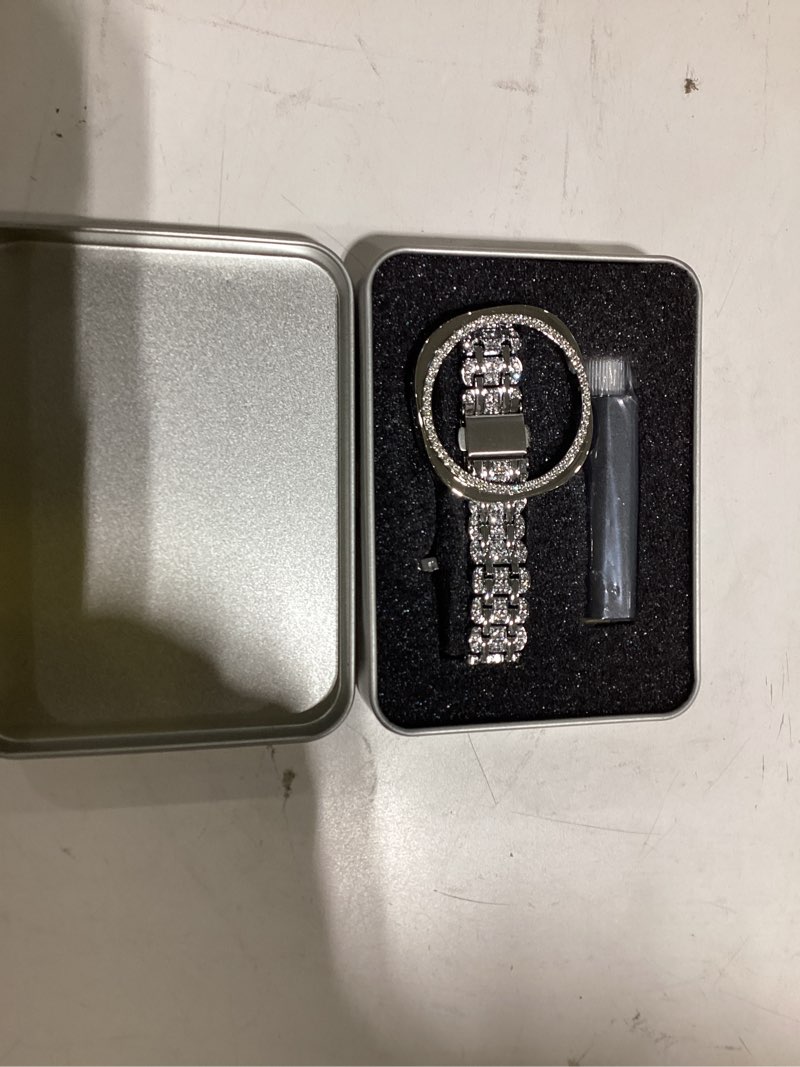 Condition photo showing Good Condition for bling band+ case compatible with galaxy watch 8 40mm/44mm, women replacement dressy strap& cover for samsung galaxy watch8 silver 40mm