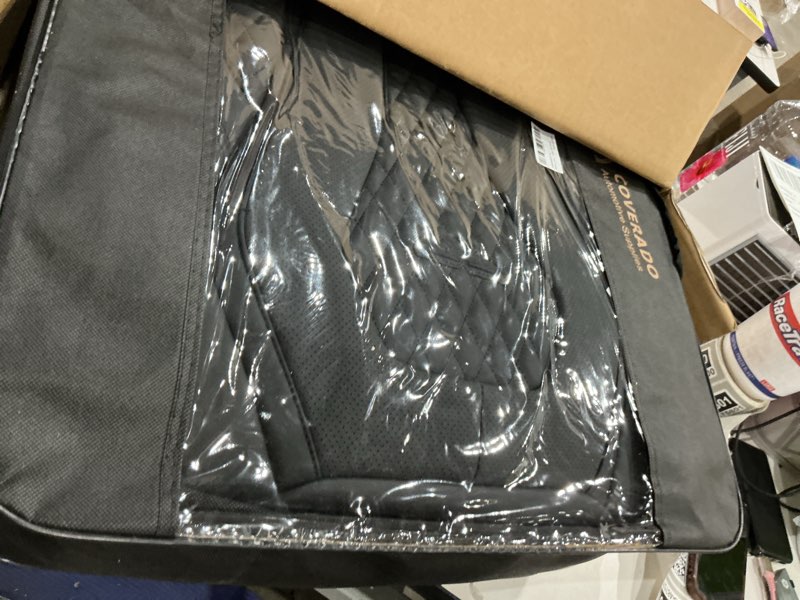 Condition photo showing Good Condition for coverado seat covers, car seat covers front seats, black car seat cover, waterproof car seat covers, car seat cushion, front car seat covers leatherette car seat protector universal fit most cars black frontpair