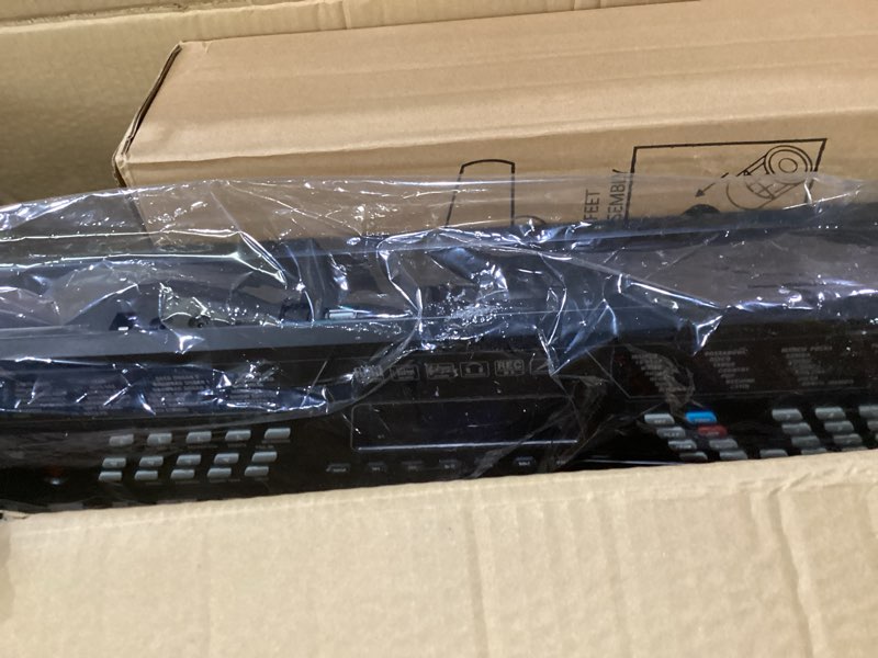 Condition photo showing New/Like New for RockJam 61 Key Keyboard Piano Stand With Pitch Bend Kit, Piano Bench, Headphones, Simply Piano App & Keynote Stickers 61 Key Kit with Pitch Bend