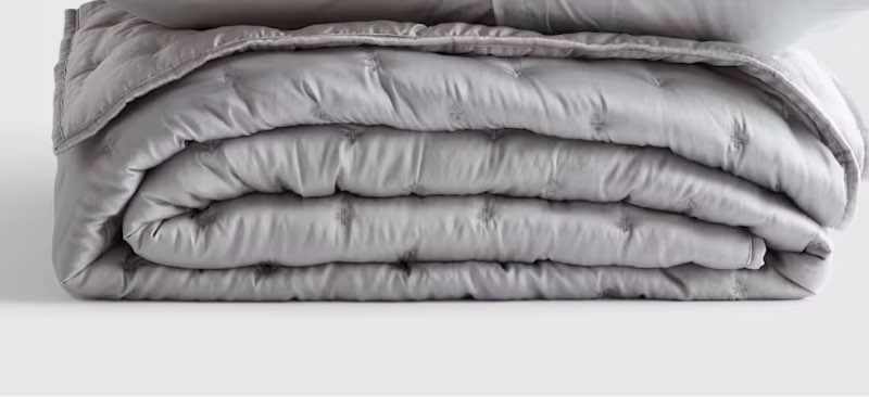 quince bamboo dream quilt set king gray
