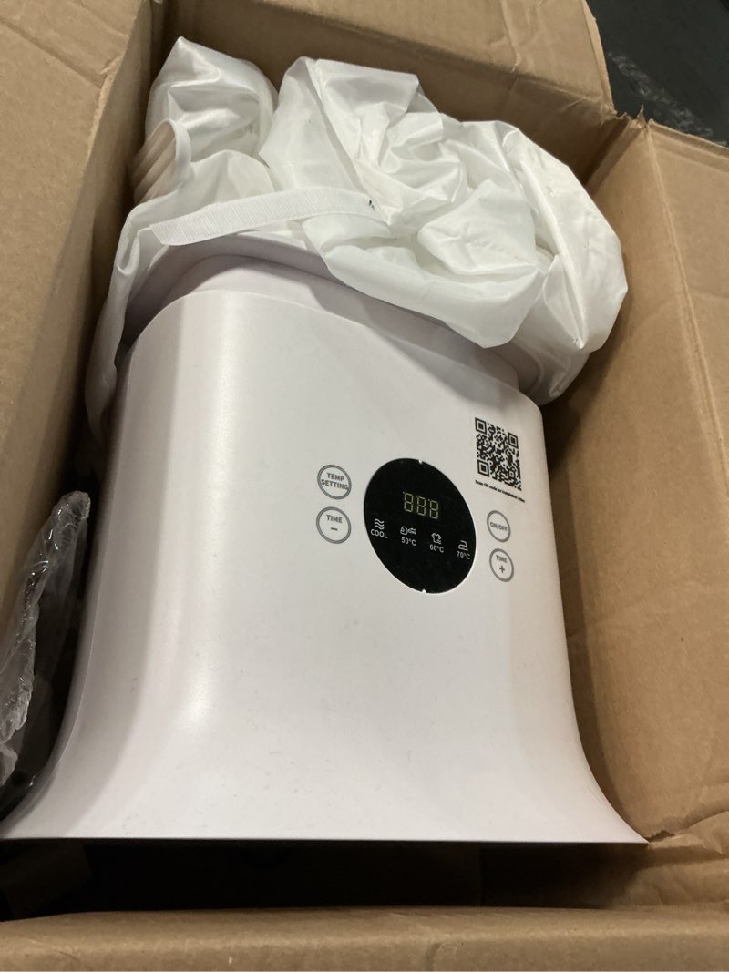 Condition photo showing As Is for Automatic Ironing Machine, Portable Hands-Free Wrinkle Remover for Shirts & Pants, Gentle on All Fabrics, Ironing Machine Perfect for Apartments, Business Travel & Small Spaces White