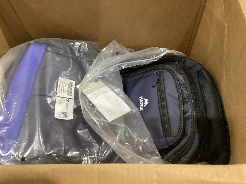 Condition photo showing Good Condition for MATEIN Rolling Backpack 4 Wheels, 17 Inch Lightweight Rolling Backpack with USB Charging Port, Water Resistant Roller Laptop Bag Carryon Luggage, Wheeled Travel Daypack for Business Men, Dark Blue