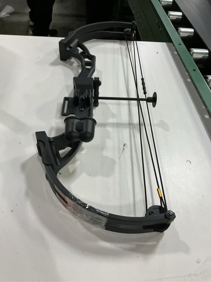Condition photo showing Good Condition for Bear Archery Brave Youth Bow Includes Whisker Biscuit, Arrows, and Arrow Quiver Recommended for Ages 8 and Up, Right Hand Black Bow Set