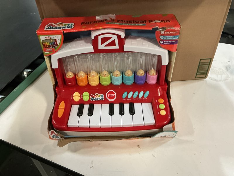 Condition photo showing New/Like New for farm animals keyboard preschool learning toy with silly sounds and light-up piano with learning songs for infants