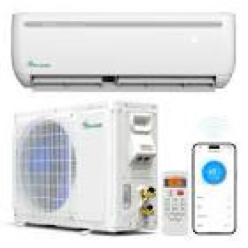 18,000 BTU 19 SEER2 Ductless Mini Split Air Conditioner, 220